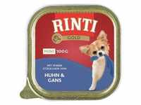 48 x 100g Gold Mini Huhn & Gans RINTI Hundefutter nass