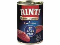 RINTI Singlefleisch Einzeldose 1 x 400 g - Exclusive Ross pur (Hunde-Nassfutter),