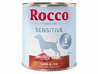 24 x 800g Lamm & Reis Rocco Sensitive Hundefutter nass