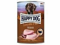 6x400g Happy Dog Sensible Pure Texas (Truthahn Pur) Hundefutter nass