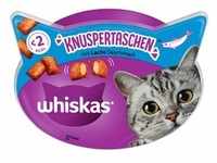 8 x 60g Knuspertaschen Lachs Whiskas Katzensnack