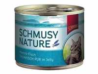 12 x 185g Nature-Thunfisch Pur Schmusy Katzenfutter nass