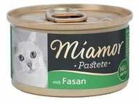 12 x 85g Pastete Fasan Miamor getreidefreies Katzenfutter nass