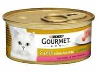 24 x 85g Feine Pastete Forelle & Tomate Gourmet Gold Katzenfutter nass