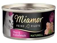 6 x 80g Feine Filets Naturelle Thunfisch & Krebsfleisch Miamor