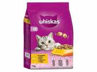7kg Whiskas 1+ Huhn Trockenfutter für ausgewachsene Katzen