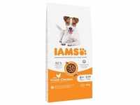 12kg Advanced Nutrition Senior Small & Medium Dog mit Huhn IAMS Hundefutter...