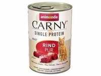 6x 400g animonda Carny Single Protein Adult mit Rind pur Katze Nassfutter