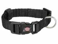 Trixie Premium Halsband, schwarz S 25–40cm 15mm Hund