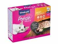 6x 85g Poésie Pouch Fleisch-Mix (3 Sorten) Vitakraft Nassfutter für Katzen