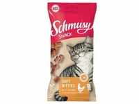 8x60g Schmusy Snack Soft Bitties mit Huhn Katzensnacks