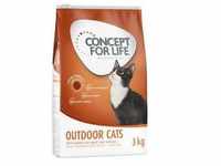 3x3kg Outdoor Cats Concept for Life Katzenfutter trocken