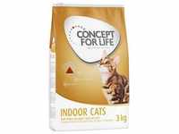 3kg Indoor Cats Concept for Life Katzenfutter trocken