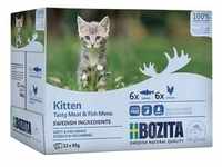 12x85g Bozita Häppchen in Soße Kitten im Mixpaket Fleisch- & Fischmenü