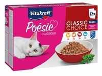 12x 85g Vitakraft Poésie Classic Sauce Mixpaket Katzenfutter nass