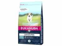 3kg Eukanuba Grain Free Adult Small / Medium Breed mit Lachs Hundefutter trocken