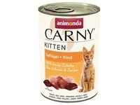 12x 400g Carny Kitten: Geflügel & Rind animonda Nassfutter für Katzen