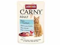 12x 85g Carny Huhn + Thunfisch animonda Nasfutter für Katzen