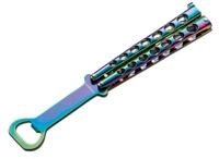 Flaschen?ffner Rainbow Balisong Butterfly Kapselheber