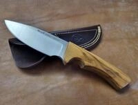 MUELA RHINO OLIVE Messer mit Lederscheide Skinner