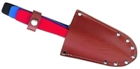 3-teiliges Wurfmesser-Set, leicht, Lederscheide, 3x rot