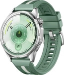 HUAWEI 55020FTV, HUAWEI WATCH GT 6 46mm Edelstahlgeh&auml;use mit gr&uuml;nem Nylonarmband