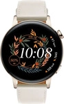 HUAWEI 55027150, HUAWEI WATCH GT 3 42 mm Hellgold, wei&szlig;es Lederarmband Light Gold