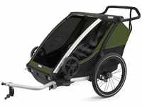Thule Chariot Cab 2 Aluminium Cypress Green gruen