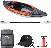Aqua Marina Memba 330 Touring 1 Person Kayak Black Orange schwarz
