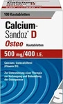PZN-DE 02227825, Hexal CALCIUM SANDOZ D Osteo 500 mg/400 I.E. Kautabl. 100 St,