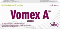 PZN-DE 04274616, Klinge Pharma VOMEX A Dragees 50 mg &uuml;berzogene Tabletten 20 St,