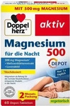 Doppelherz 41613, Doppelherz Magnesium 500 f&uuml;r die Nacht 60 St&uuml;ck