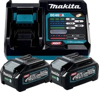 MAKITA 191L76-1, Makita Power Source Kit XGT 40 V 2 x 2,5 Ah Akkus und 1 x
