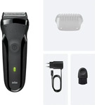 BRAUN K&Ouml;RPERPFLEGE Braun Rasierer Series 3 300s Trockenrasierer, grau