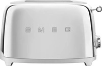 SMEG TSF01SSEU, SMEG TSF01SSEU 2-Schlitz-Toaster kompakt 50's Retro Style, chrom