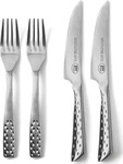 WEBER 17077, Weber Deluxe Steak-Set 4-teilig Edelstahl