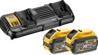 DEWALT DCB132X2-QW, DeWalt DCB132X2-QW Starter-Set 2 x FLEXVOLT-Akku 54V /162 Wh 1 x