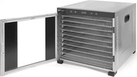 HENDI 229026, HENDI D&ouml;rrger&auml;t Profi Line mit 10 Edelstahlgitter, 229026