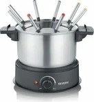 SEVERIN FO 2470, Severin FO 2470 Fondue-Set Edelstahl, 8 Gabeln, 1500 Watt