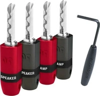 AUDIOQUEST 3881120026, Audioquest SG 300 Banana Silver Set/4Stk massiv versilbert