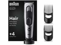 BRAUN KÖRPERPFLEGE Braun HairClipper HC7390 Haar-/Bartschneider, schwarz - silber