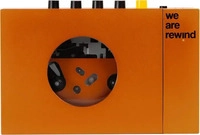 WE ARE REWIND WE-001-O1, We Are Rewind Tragbarer Kassettenspieler mit Bluetooth,