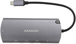 AXAGON HMC-6M2 Multiport-Hub, USB 3.0, M.2-SATA, HDMI, Gbit-LAN, 2x USB-A, 1x USB-C
