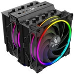 Akasa Soho H7 Dual Tower CPU-K&uuml;hler, ARGB - 120 mm, schwarz CPAK-069