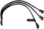 Alphacool Y-Splitter 4-Pin auf 3x 4-Pin PWM 30cm - schwarz ZUAD-1516