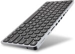 AXAGON HMC-KB keyboard USB-C 5Gbps with HUB, microSD/SD, 3x USB-A, HDMI 4K/60Hz, PD