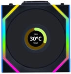 Lian Li 12RSLLCD1W1B, Lian Li UNI FAN SL Wireless LCD L&uuml;fter, ARGB, PWM - Reverse