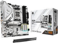 ASROCK B850M Steel Legend Wifi Mainboard, Sockel AM5, AMD B850, Micro-ATX, DDR5