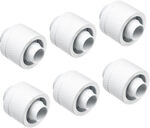 Alphacool Eiszapfen 16/10 mm Anschraubt&uuml;lle G1/4, 6-Pack - wei&szlig; WASC-490