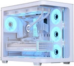 Aerocool P500C PC-Geh&auml;use, Midi-Tower, ATX, Tempered Glass - wei&szlig; GESI-432